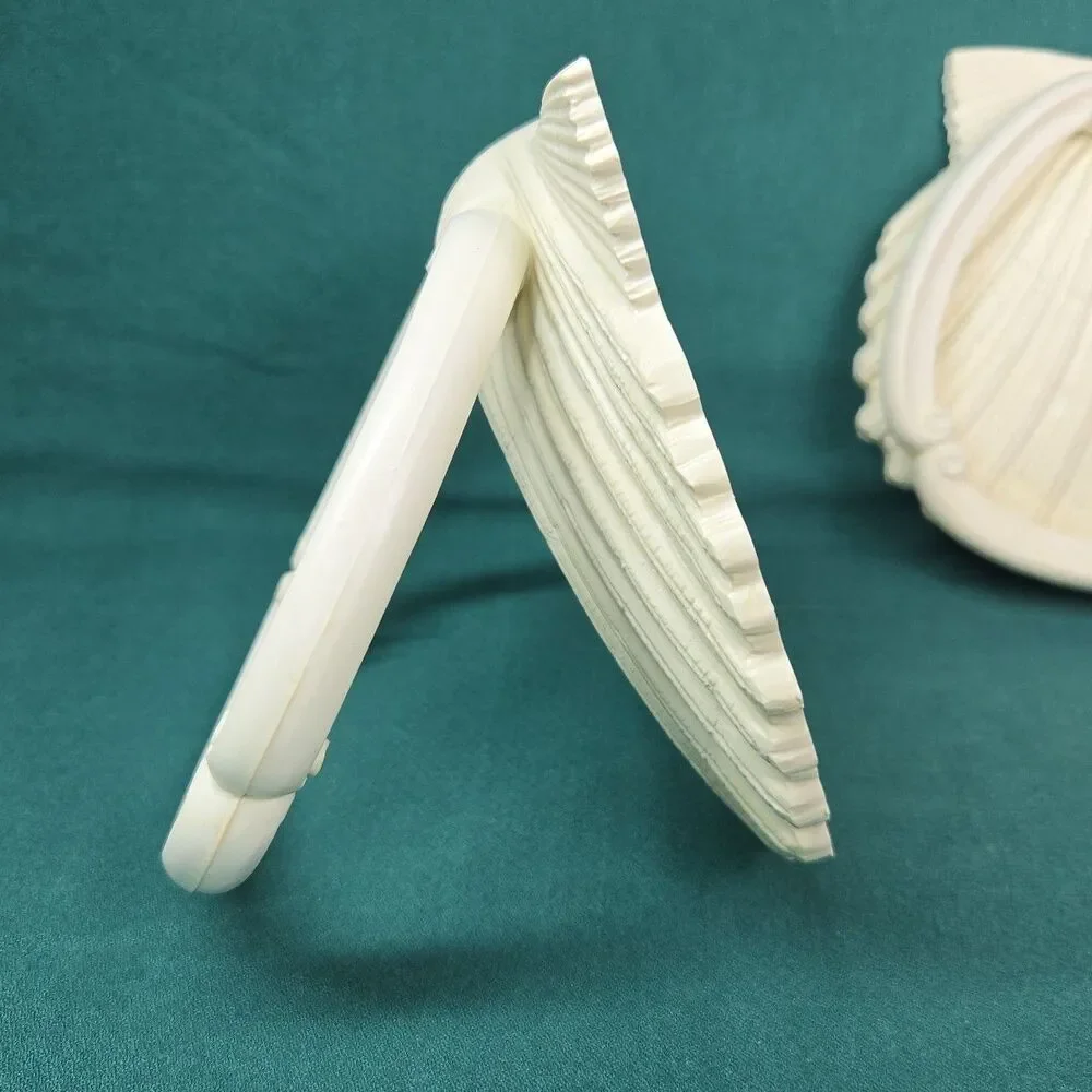 NEW NOS Vintage HOMCO Seashell Towel Ring Bath Kitchen Ivory 1986 Coastal Beach